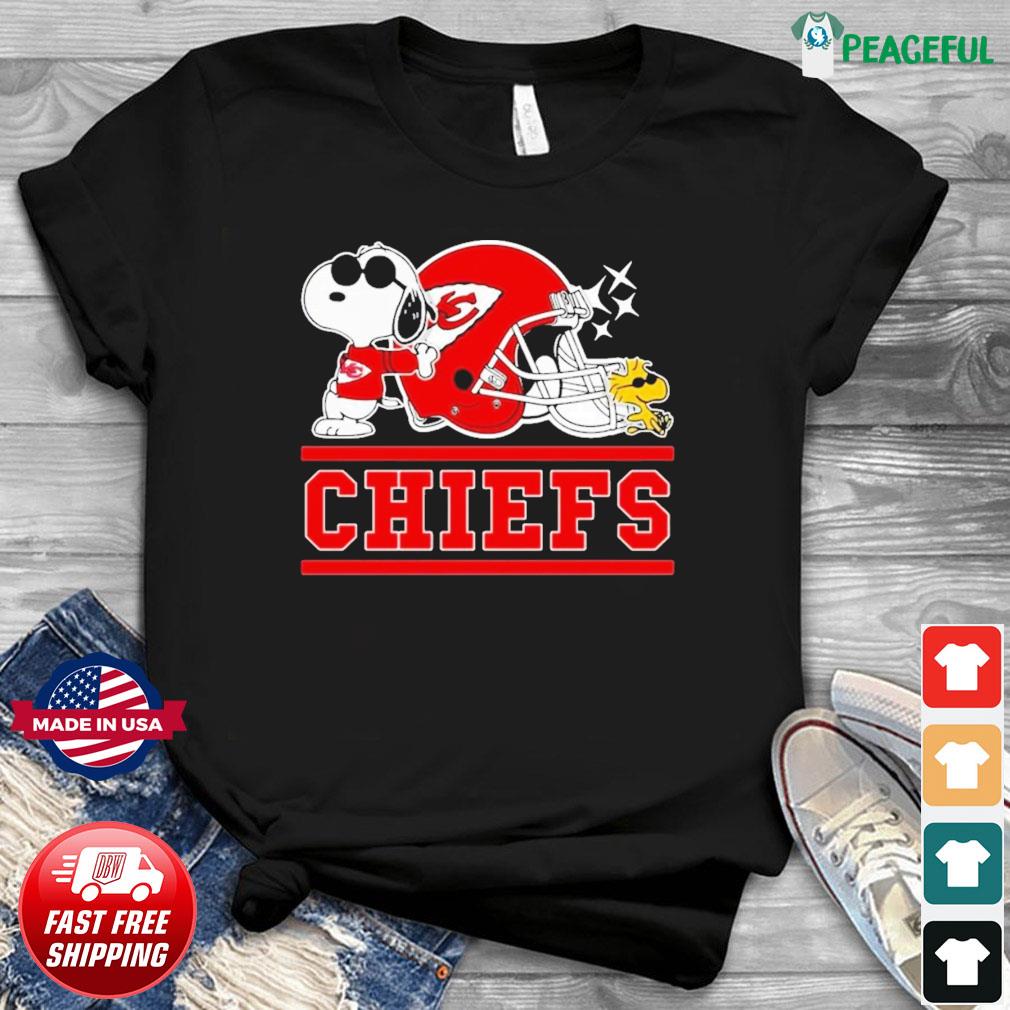 Joe Cool Snoopy Kansas City Chiefs T-Shirt - T-shirts Low Price