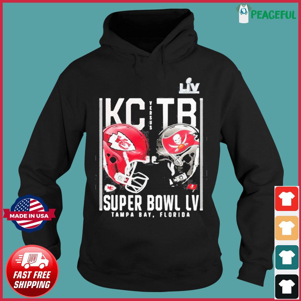 Super Bowl LV 2021 Kansas City Chiefs vs Tampa Bay Buccaneers T-Shirt,  hoodie, sweater, long sleeve and tank top