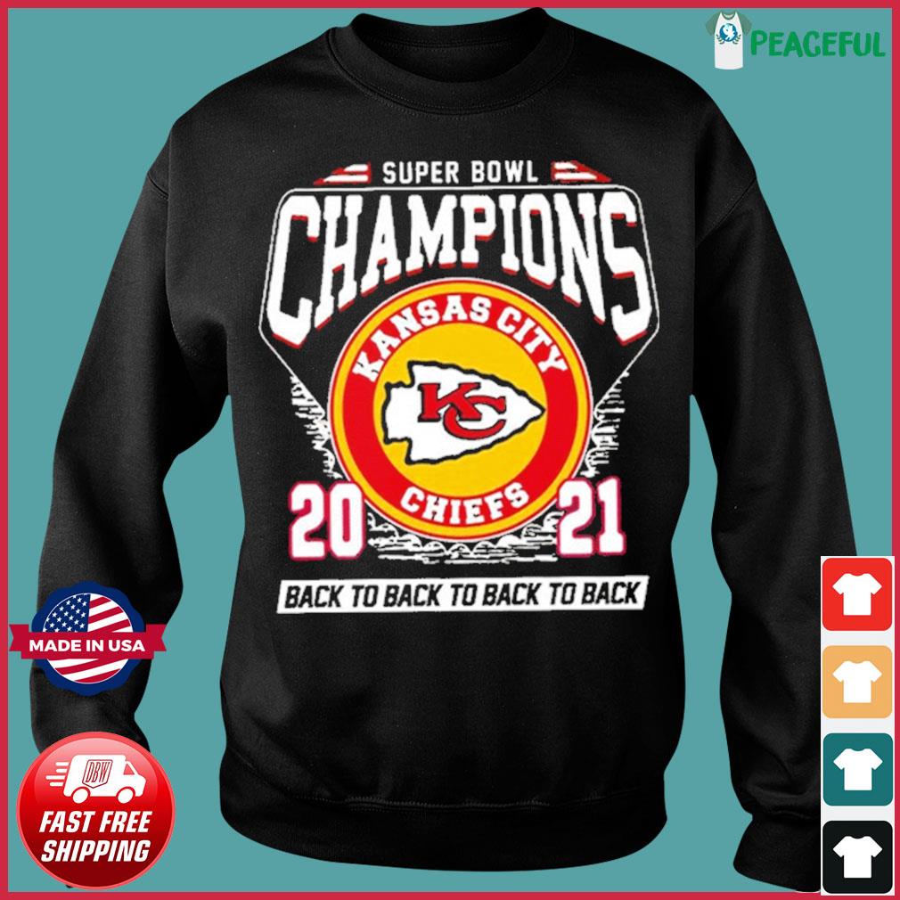 Super Bowl Kansas City Chiefs Football 2021 Champions Black To Back To Back  T-Shirt, hoodie, sweater, long sleeve and tank top