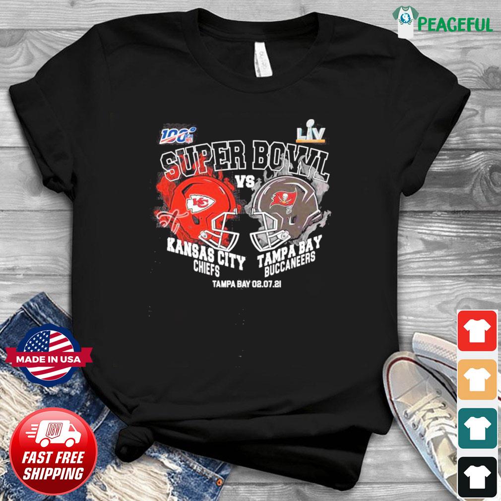 Kansas City Chiefs Tampa Bay Buccaneers Super Bowl LV Shirt - High-Quality  Printed Brand