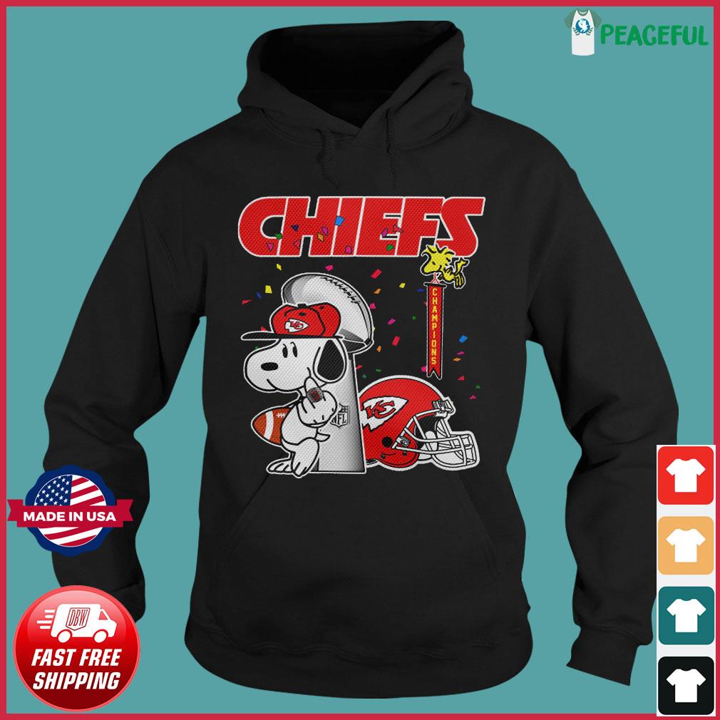 Kansas City Chiefs NFL Football Snoopy Woodstock The Peanuts Movie Youth  Sweatshirt